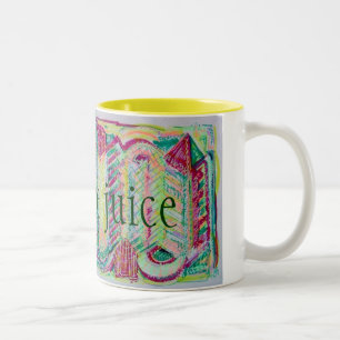 kreativer Saft Zweifarbige Tasse