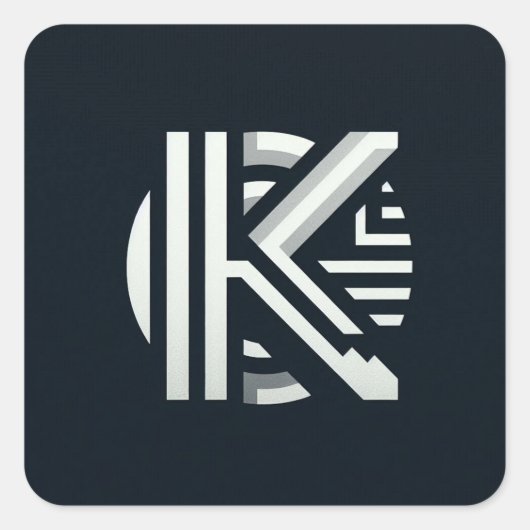 KREATIVER SCHREIBSTICKER QUADRATISCHER AUFKLEBER (Vorderseite)