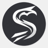 KREATIVER SCHREIBSTICKER RUNDER AUFKLEBER (Vorderseite)