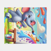 Kreativer Spritzer Fleecedecke (Vorderseite (Horizontal))