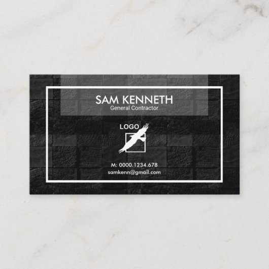 Kreativer stilvoller gesägter visitenkarte (Vorderseite)