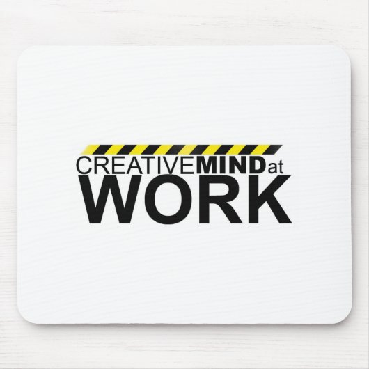 Kreativer Verstand bei der Arbeit Mousepad (Vorne)