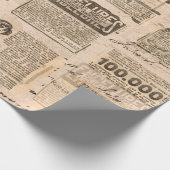 Kreativer Vintager Hintergrund. Papierstruktur. Geschenkpapier (Ecke)