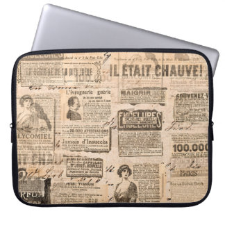 Kreativer Vintager Hintergrund. Papierstruktur. Laptopschutzhülle