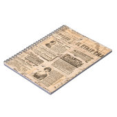 Kreativer Vintager Hintergrund. Papierstruktur. Notizblock (Linke Seite)