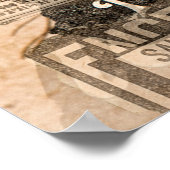 Kreativer Vintager Hintergrund. Papierstruktur. Poster (Ecke)