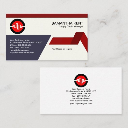 Kreativer Visitenkarte (Vorne/Hinten)