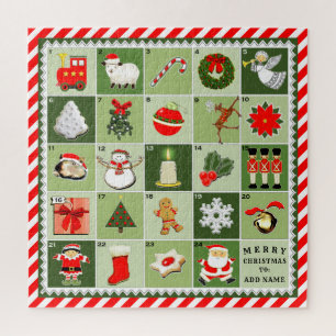 Kreativer Weihnachts-Adventskalender Puzzle