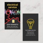 Kreativer Zuhause-Stromkreis auf dem Dach  Visitenkarte (Vorne/Hinten)
