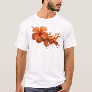 Kreatives ABSTRACTES BLUMEN 1 Grafik-T-Shirt-Desig T-Shirt