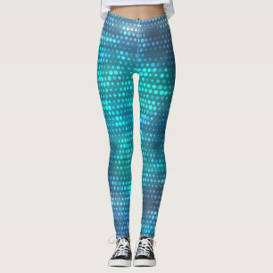 Kreatives, abstrakt-blaues Hintergrunddesign. Leggings