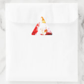 Kreatives Abstraktes Kunstwerk Dreieckiger Aufkleber (Tasche)