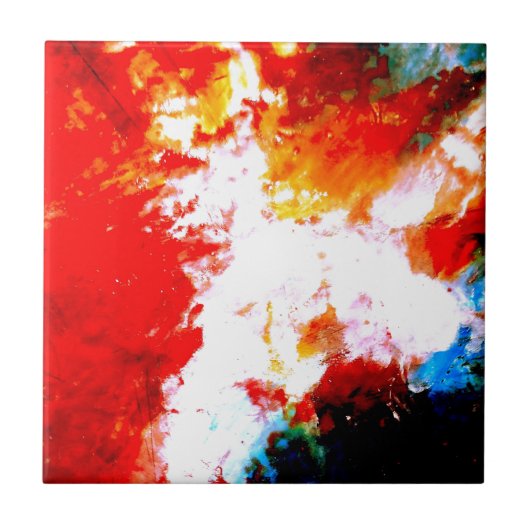 Kreatives Abstraktes Kunstwerk Fliese (Vorderseite)