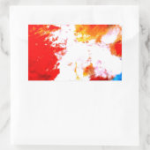 Kreatives Abstraktes Kunstwerk Rechteckiger Aufkleber (Tasche)