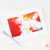 Kreatives Abstraktes Kunstwerk Rechteckiger Aufkleber (Umschlag)