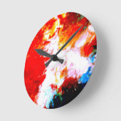 Kreatives Abstraktes Kunstwerk Runde Wanduhr (Winkel)