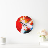Kreatives Abstraktes Kunstwerk Runde Wanduhr (Zuhause)