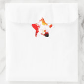 Kreatives Abstraktes Kunstwerk Stern-Aufkleber (Tasche)