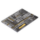 Kreatives abstraktes nahtloses Muster: künstlerisc Notizblock (Linke Seite)