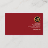 Kreatives auffallendes rotes Netz zeichnet Visitenkarte (Rückseite)