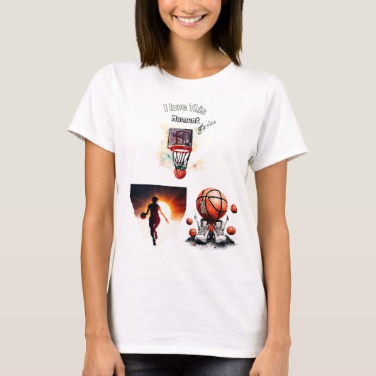 Kreatives Basketballdesign - Player, Shoe T-Shirt (Vorderseite)