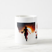Kreatives Basketballdesign - Spieler, Schuhe und B Kaffeetasse (Mittel)