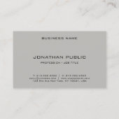 Kreatives Berufliches Design Modernes Design Visitenkarte (Rückseite)