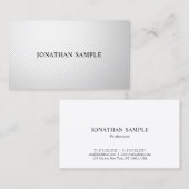 Kreatives Berufliches Design Silver Schlicht Trend Visitenkarte (Vorne/Hinten)