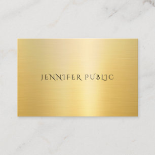Kreatives Berufliches Template Modernes Gold Look Visitenkarte