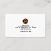 Kreatives Blau punktiert Visitenkarte (Rückseite)