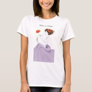 Kreatives Blossom: Lass ihre Fantasie blühen T-Shirt