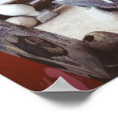 Kreatives Chaos: Dynamischer Arbeitsbereich des Kü Poster (Ecke)