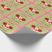Kreatives Cheerleader-Weihnachtsgeschenk Geschenkpapier (Ecke)