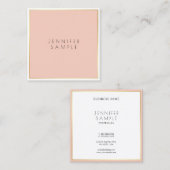 Kreatives Design Elegante Moderne, einfach Berufli Quadratische Visitenkarte (Vorne/Hinten)