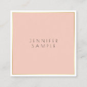 Kreatives Design Elegante Moderne, einfach Berufli Quadratische Visitenkarte (Vorderseite)