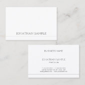 Kreatives, einfaches Design Moderner Luxus Schlich Visitenkarte (Vorne/Hinten)