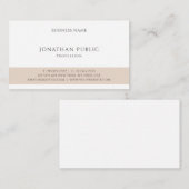 Kreatives Einfaches Design Modernes, Berufliches S Visitenkarte (Vorne/Hinten)