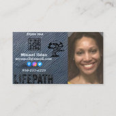 Kreatives, einzigartiges Design der Visitenkarte (Rückseite)