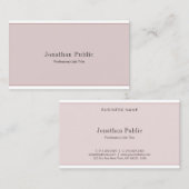 Kreatives Elegantes Minimalistisch Modernes Berufl Visitenkarte (Vorne/Hinten)