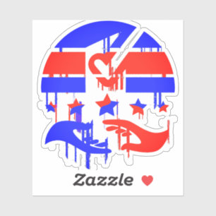 Kreatives Emblem der Ermächtigung und Repräsentati Aufkleber