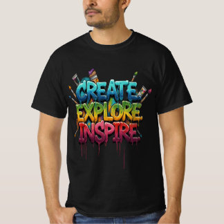 Kreatives Explorer-Inspirations-T-Shirt T-Shirt
