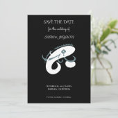 Kreatives Fischfang-Logo – modernes Angler-Design Save The Date (Stehend Vorderseite)