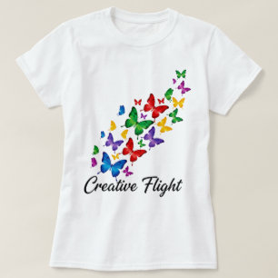 Kreatives Flug Schmetterling Damen T-Shirt 🦋✨