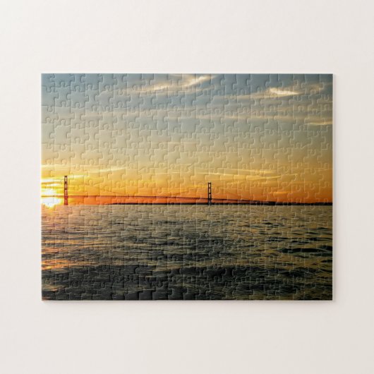 Kreatives Foto-Puzzle mit Sonnenuntergang Puzzle (Horizontal)