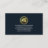 Kreatives Gebäude Landschaftsgrenze Visitenkarte (Rückseite)