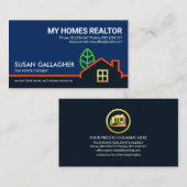 Kreatives Gebäude Landschaftsgrenze Visitenkarte (Vorne/Hinten)