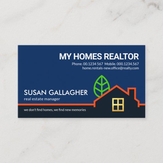 Kreatives Gebäude Landschaftsgrenze Visitenkarte (Vorderseite)