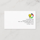 Kreatives Gebäude Power Line Elektrischer AN Visitenkarte (Rückseite)