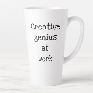Kreatives Genie am Arbeitsplatz Latte Tasse