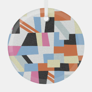 Kreatives Geometrisches: Längenmuster-Design Ornament Aus Glas